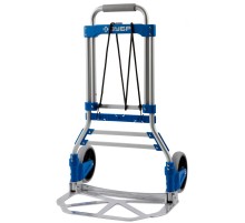 ЗУБР ТР-90, до 90кг, каркас и платформа из алюм, платформа 48.5х28.5см, колеса d13 см, вес 4.65кг, складная хозяйств тележка, Профессионал (38750-90)