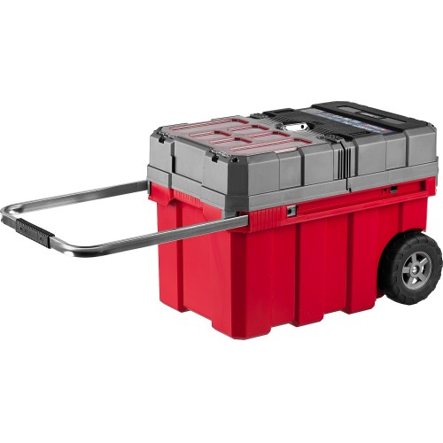 ЗУБР МЕГАБОКС-24, 616 х 378 х 415 мм, (24″), пластиковый ящик-тележка для инструментов, Профессионал (38133-24)
