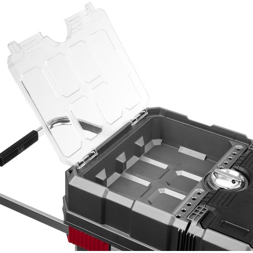 ЗУБР МЕГАБОКС-24, 616 х 378 х 415 мм, (24″), пластиковый ящик-тележка для инструментов, Профессионал (38133-24)