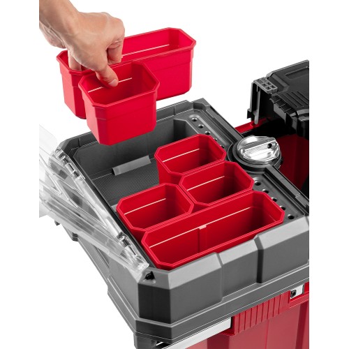 ЗУБР МЕГАБОКС-24, 616 х 378 х 415 мм, (24″), пластиковый ящик-тележка для инструментов, Профессионал (38133-24)