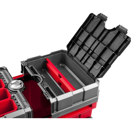 ЗУБР МЕГАБОКС-24, 616 х 378 х 415 мм, (24″), пластиковый ящик-тележка для инструментов, Профессионал (38133-24)