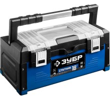 ЗУБР СПУТНИК-18, 460 х 230 х 200 мм, (18″), металлический ящик для инструментов, Профессионал (38153-18)