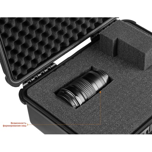 KRAFTOOL PANZER-13, 340 х 290 х 150 мм, (13″), IP55, ударопрочный пластиковый ящик (38251-13)