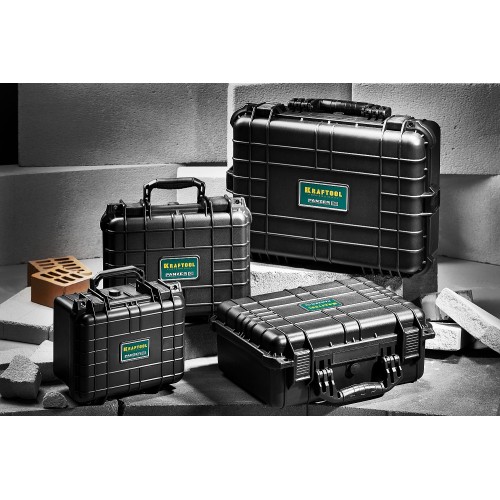 KRAFTOOL PANZER-13, 340 х 290 х 150 мм, (13″), IP55, ударопрочный пластиковый ящик (38251-13)