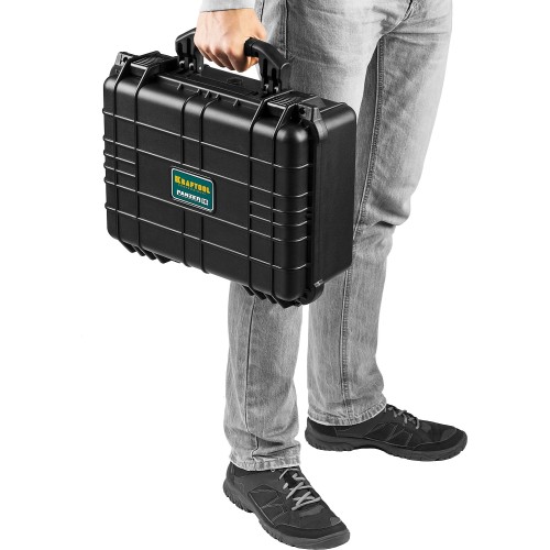 KRAFTOOL PANZER-16, 400 х 330 х 170 мм, (16″), IP55, ударопрочный пластиковый ящик (38251-16)