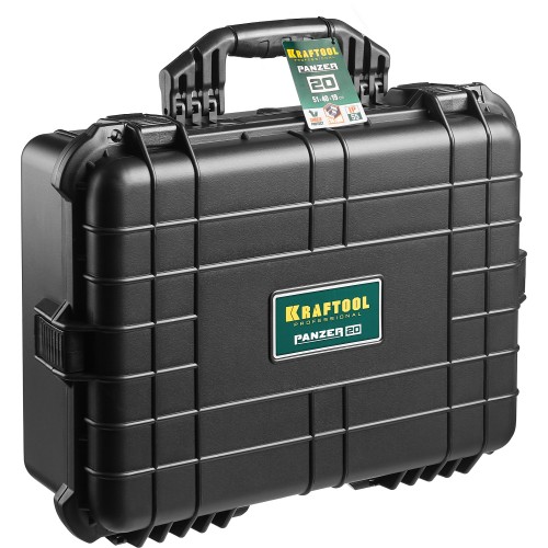 KRAFTOOL PANZER-20, 510 х 400 х 190 мм, (20″), IP55, ударопрочный пластиковый ящик (38251-20)