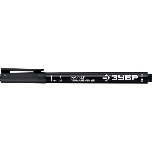 ЗУБР МП-100 черный, 1 мм перманентный маркер (06320-2)