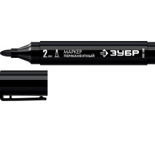 ЗУБР МП-300 черный, 2 мм перманентный маркер (06322-2)