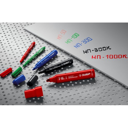ЗУБР МП-300 черный, 2 мм перманентный маркер (06322-2)