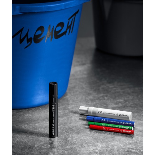 ЗУБР МК-80 черный, 0.8 мм маркер-краска (06324-2)