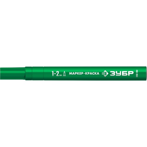 ЗУБР МК-200 зеленый, 1 мм маркер-краска (06326-4)