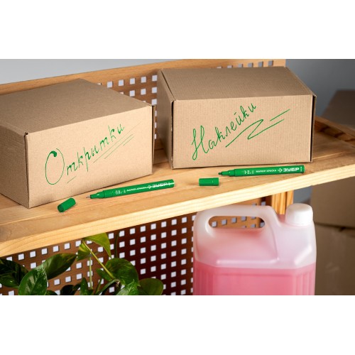 ЗУБР МК-200 зеленый, 1 мм маркер-краска (06326-4)