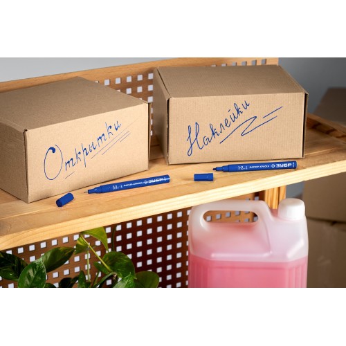 ЗУБР МК-200 синий, 1 мм маркер-краска (06326-7)