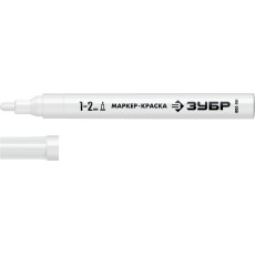 ЗУБР МК-200 белый, 1 мм маркер-краска (06326-8)
