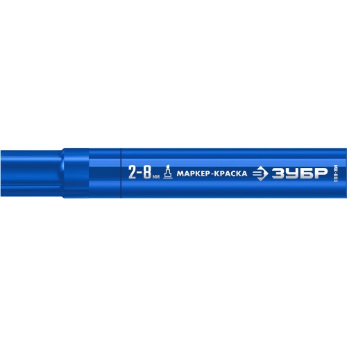 ЗУБР МК-800 синий, 2-8 мм клиновидный маркер-краска (06327-7)