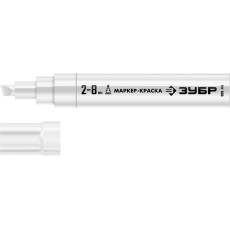 ЗУБР МК-800 белый, 2-8 мм клиновидный маркер-краска (06327-8)