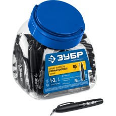 ЗУБР Мини черный, 1-3 мм, 80 шт, перманентный маркер (06331-2)