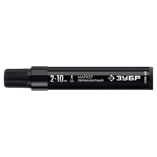 ЗУБР МП-1000К чёрный, 2-10 мм, клиновидный перманентный маркер (06333-2)