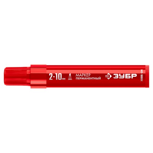 ЗУБР МП-1000К красный, 2-10 мм, клиновидный перманентный марке (06333-3)