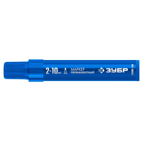 ЗУБР МП-1000К синий, 2-10 мм, клиновидный перманентный марке (06333-7)