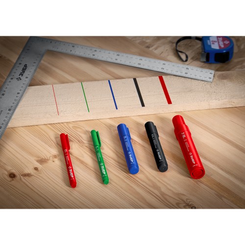 ЗУБР МП-1000К синий, 2-10 мм, клиновидный перманентный марке (06333-7)