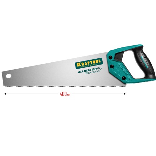 KRAFTOOL Alligator Universal 7, 400 мм, универсальная ножовка (15004-40)