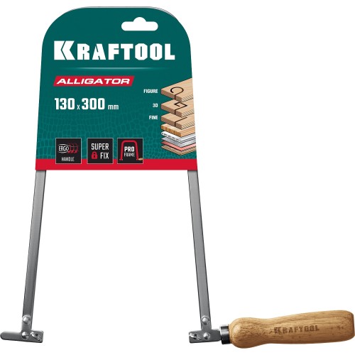KRAFTOOL Aligator, 130 х 300 мм, ручной лобзик (15260)