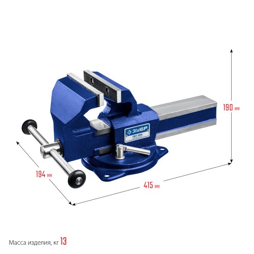 ЗУБР Урал, 30 кг, слесарные тиски, Профессионал (32608-140)