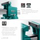 KRAFTOOL STEEL, 250 мм, стальные слесарные тиски (32701-250)