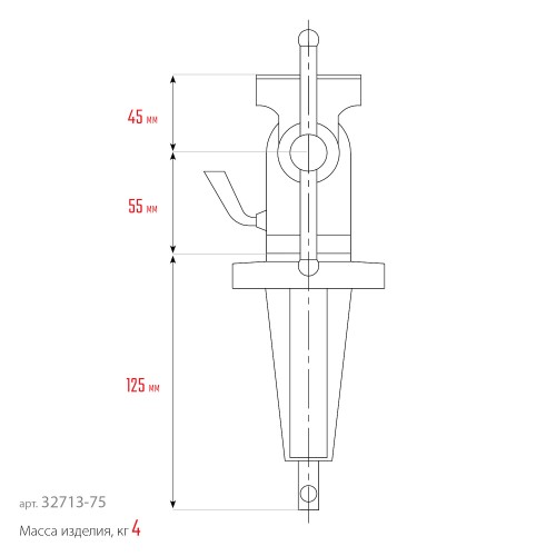 KRAFTOOL Mini, 65 мм, прецизионные тиски на струбцине (32713-75)