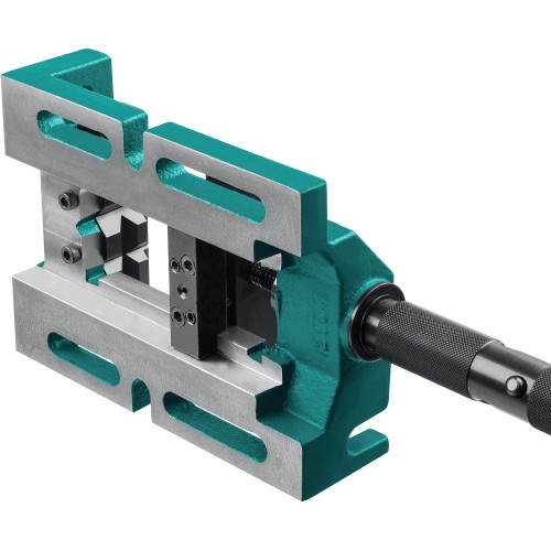 KRAFTOOL 100 мм, трехсторонние, станочные сверлильные тиски (32716-100)