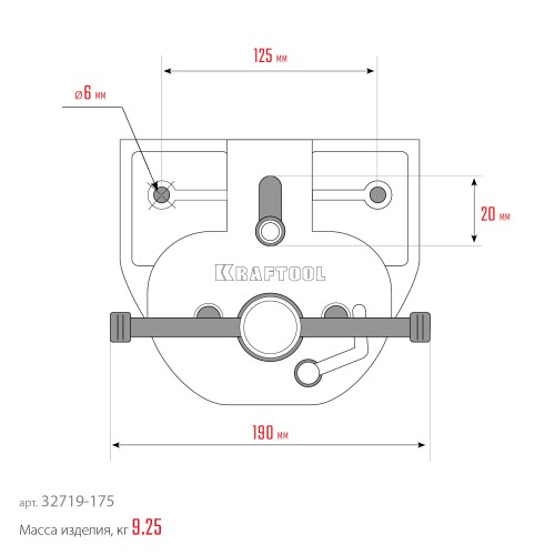 KRAFTOOL 175 мм, столярные быстрозажимные тиски (32719-175)