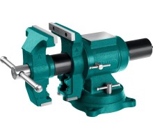 KRAFTOOL 3D Multi-Purpose, 125 мм, Чугунные слесарные тиски (32706-125)