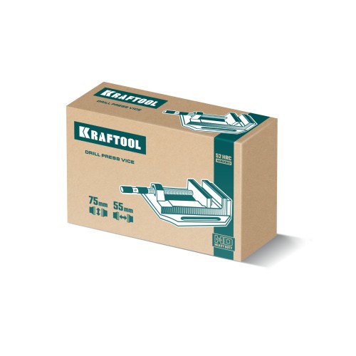 KRAFTOOL DPV-75, 75 мм, станочные сверлильные тиски (32722-75)
