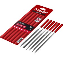 ЗУБР 6 шт, 160 мм, в чехле, с ручками набор надфилей (16016-H6)