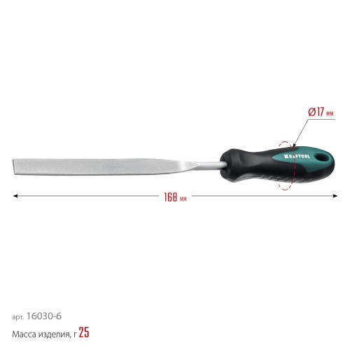 KRAFTOOL 6 шт, 160 мм, набор надфилей (16030-6)
