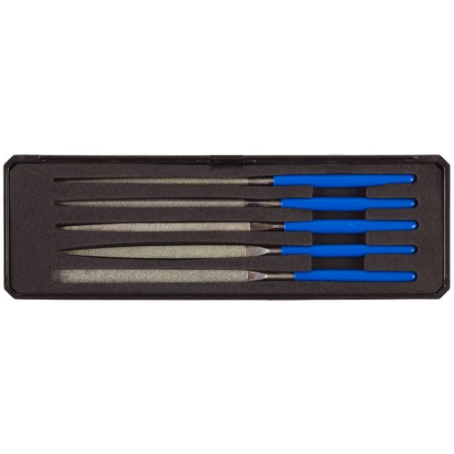 ЗУБР 140 х 75 мм, 5 предметов, P 140, набор алмазных надфелей в пластиковом боксе (33388-140-H5)