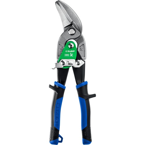 ЗУБР 250 мм, правые усиленные с выносом ножницы по металлу, Профессионал (23130-OR)