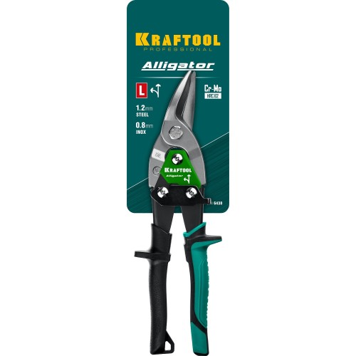 KRAFTOOL Alligator, 250 мм, левые ножницы по металлу (2328-L)