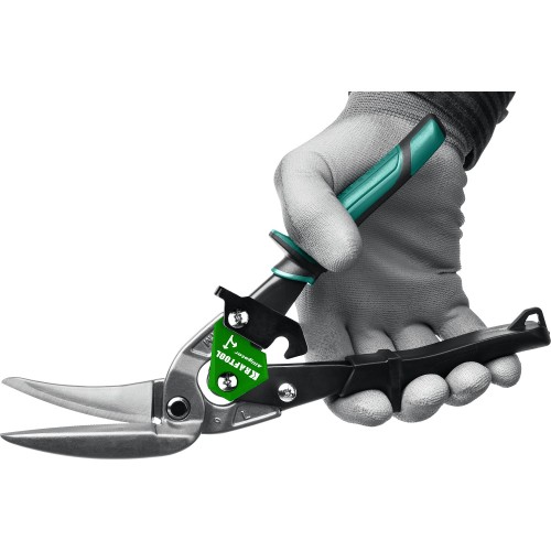 KRAFTOOL Alligator, 280 мм, левые усиленные ножницы по металлу с выносом (2328-LL)