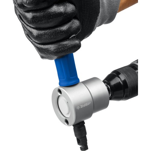 ЗУБР Сверчок, набор в кейсе, насадка-ножницы для реза листового металла, Профессионал (23294)