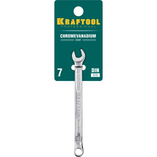 KRAFTOOL 7 мм, комбинированный гаечный ключ (27079-07)