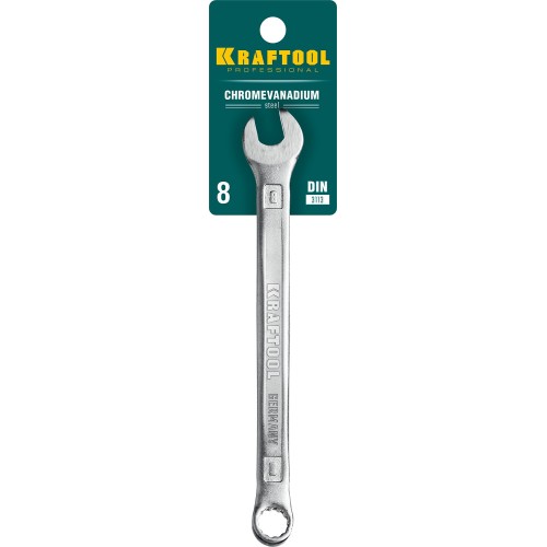 KRAFTOOL 8 мм, комбинированный гаечный ключ (27079-08)