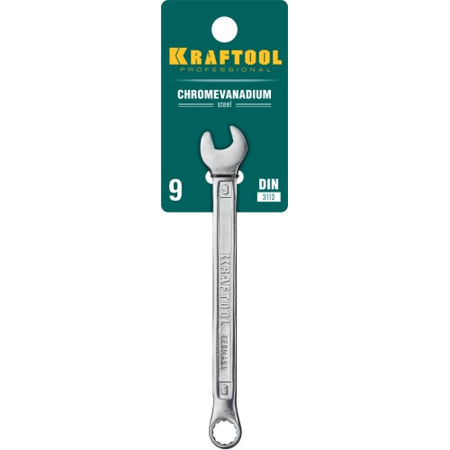 KRAFTOOL 9 мм, комбинированный гаечный ключ (27079-09)