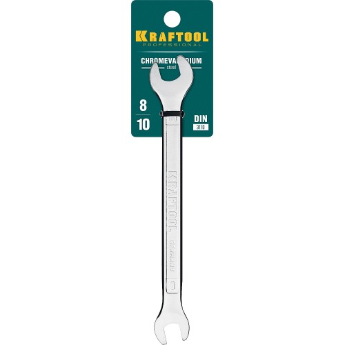 KRAFTOOL 8 х 10 мм, рожковый гаечный ключ (27033-08-10)