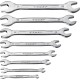 ЗУБР 8 шт, 6 - 24 мм, набор рожковых гаечных ключей, Профессионал (27011-H8)