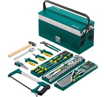 KRAFTOOL GRAND-131, 131 предм., (1/2″+1/4″), универсальный набор инструмента (27978-H131)