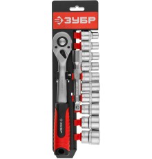 ЗУБР ТР-12Б, 12 предм., (1/2″), набор торцовых головок (27647-H12)