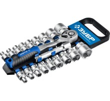 ЗУБР ТБ-20, 20 предм., (1/2″), набор торцовых головок, Профессионал (27647-H20)