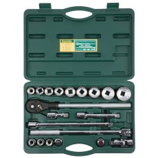 KRAFTOOL TRUCK 20, 20 предм., (3/4″), набор торцовых головок для крупногабаритной техники (27895-H20)